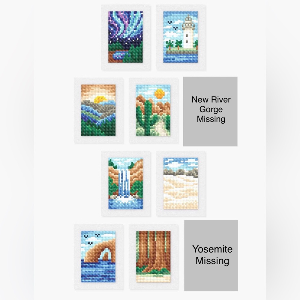 Partial PaintGem kit: National Parks 2.0 diamond painting kit - Picture 2 of 4